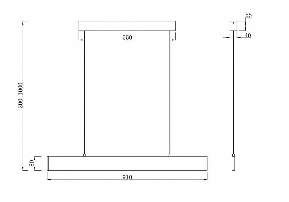 Подвесной светильник Maytoni Technical Step P010PL-L23G3K