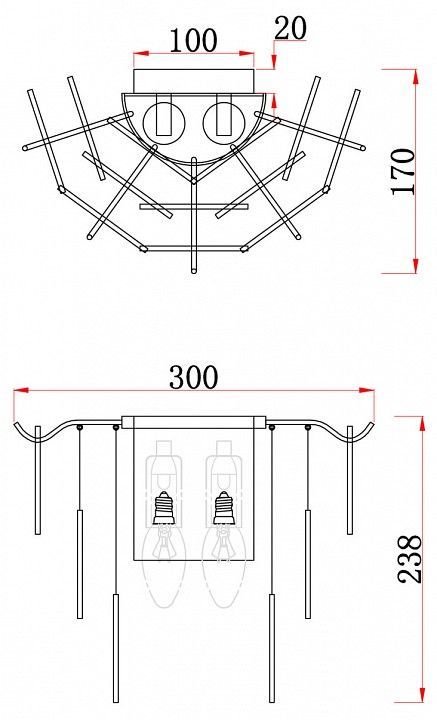 Бра Freya Порто FR5104WL-02N