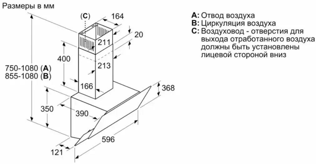 Вытяжка Bosch DWK065G20T