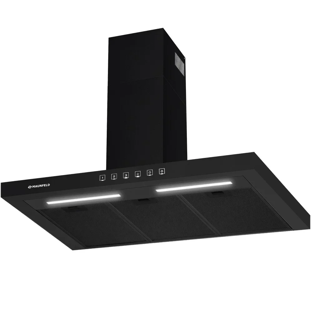 Вытяжка Maunfeld Модерн 90 сенсорный, черный (Modern 90 Touch Black)