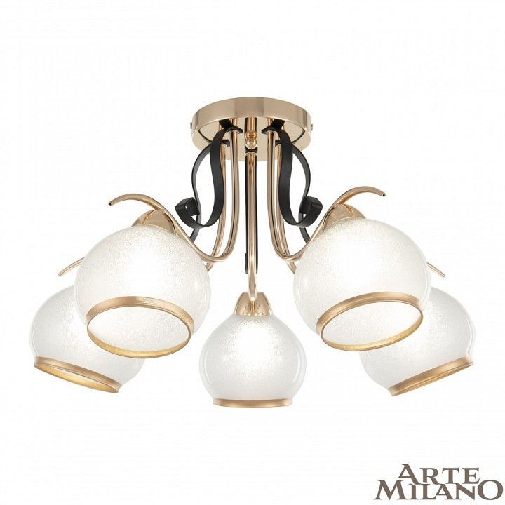 Потолочная люстра Arte Milano AMALFI-323306 323306/5 FG+BK