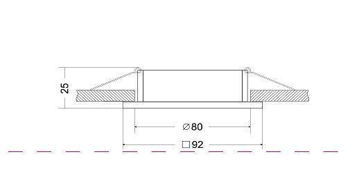 Встраиваемый светильник Maytoni Technical Atom DL024-2-01S