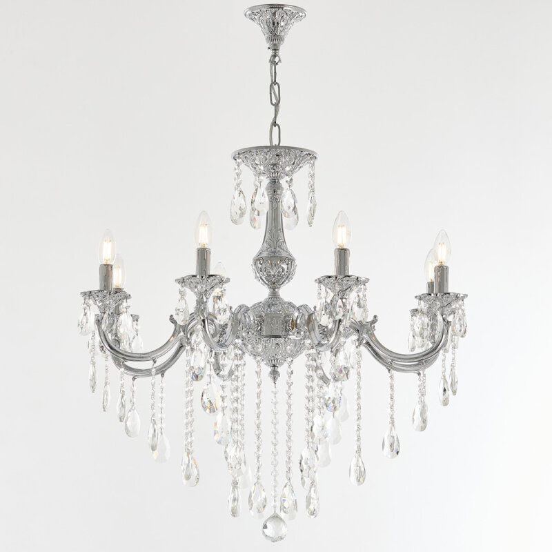 Подвесная люстра Bohemia Ivele Crystal AL7801 AL78101/8/250 B Ni