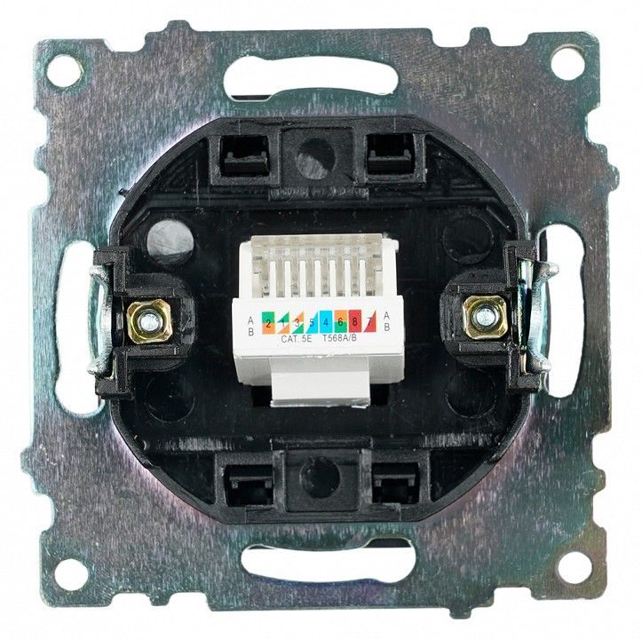 Розетка Ethernet RJ-45 без рамки Stekker Катрин 39613