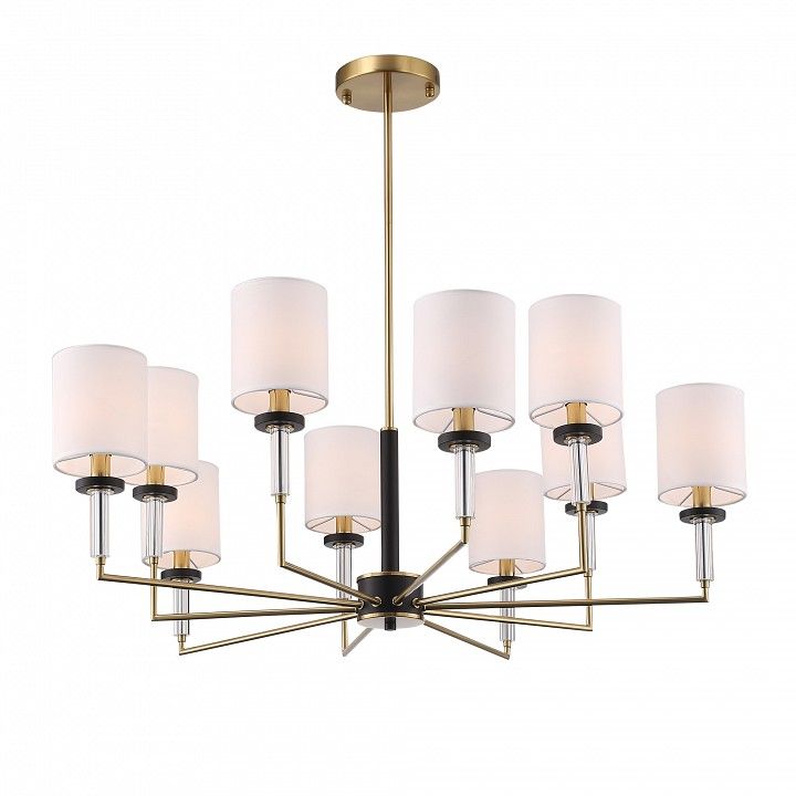 Люстра на штанге ST-Luce BLACK+BRASS SL1404.303.10
