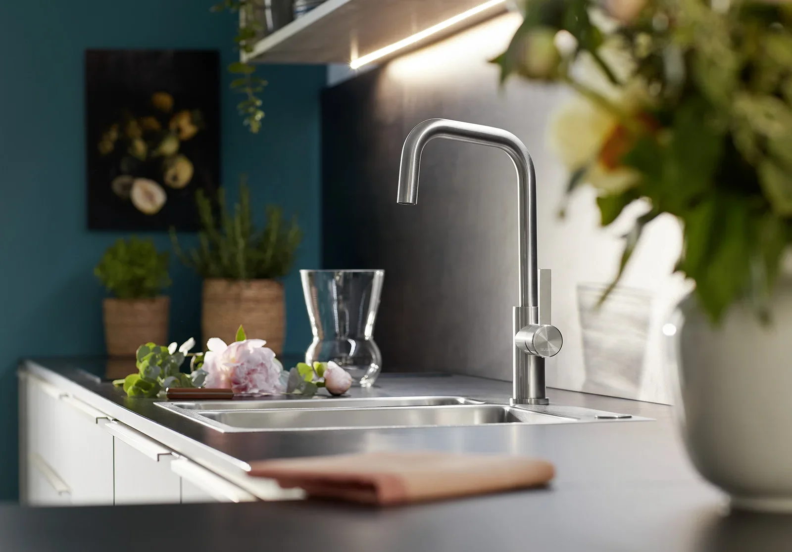 Смеситель Blanco JANDORA 526615 нержавеющая сталь