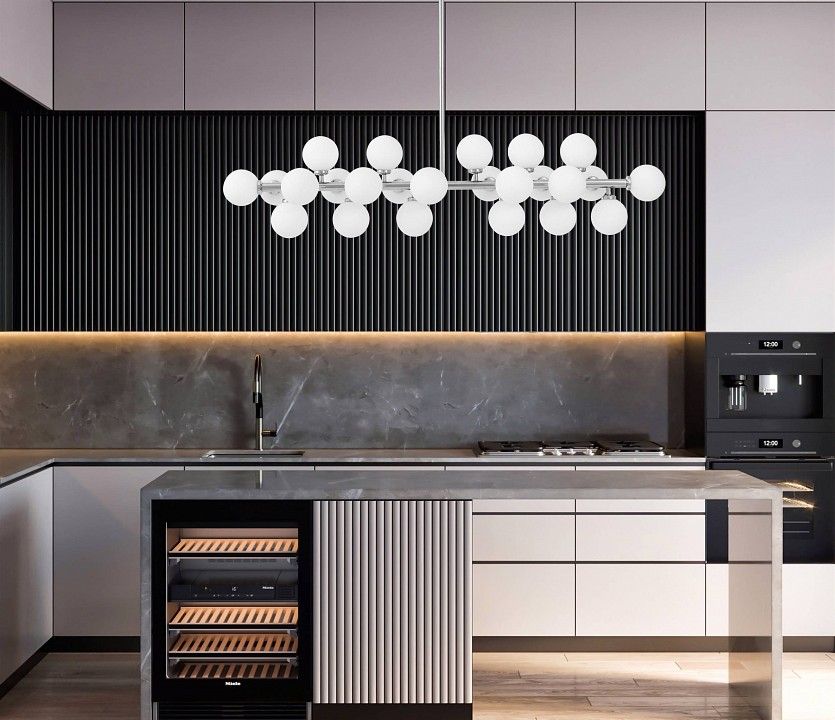 Люстра на штанге LUMINA DECO MARSIADA LDP 6033-24 CHR
