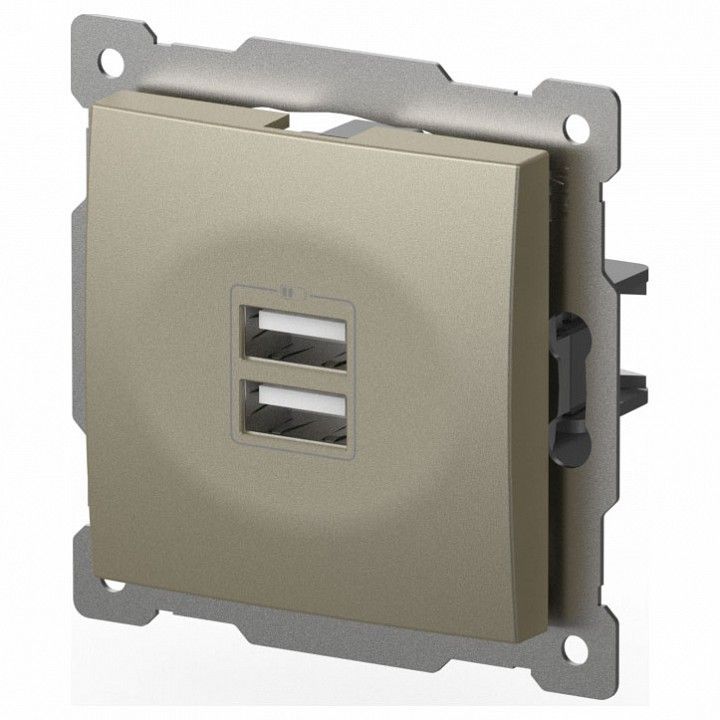 Розетка 2хUSB type A без рамки Elbi Eleсtriс Zena Vega 609-011400-143