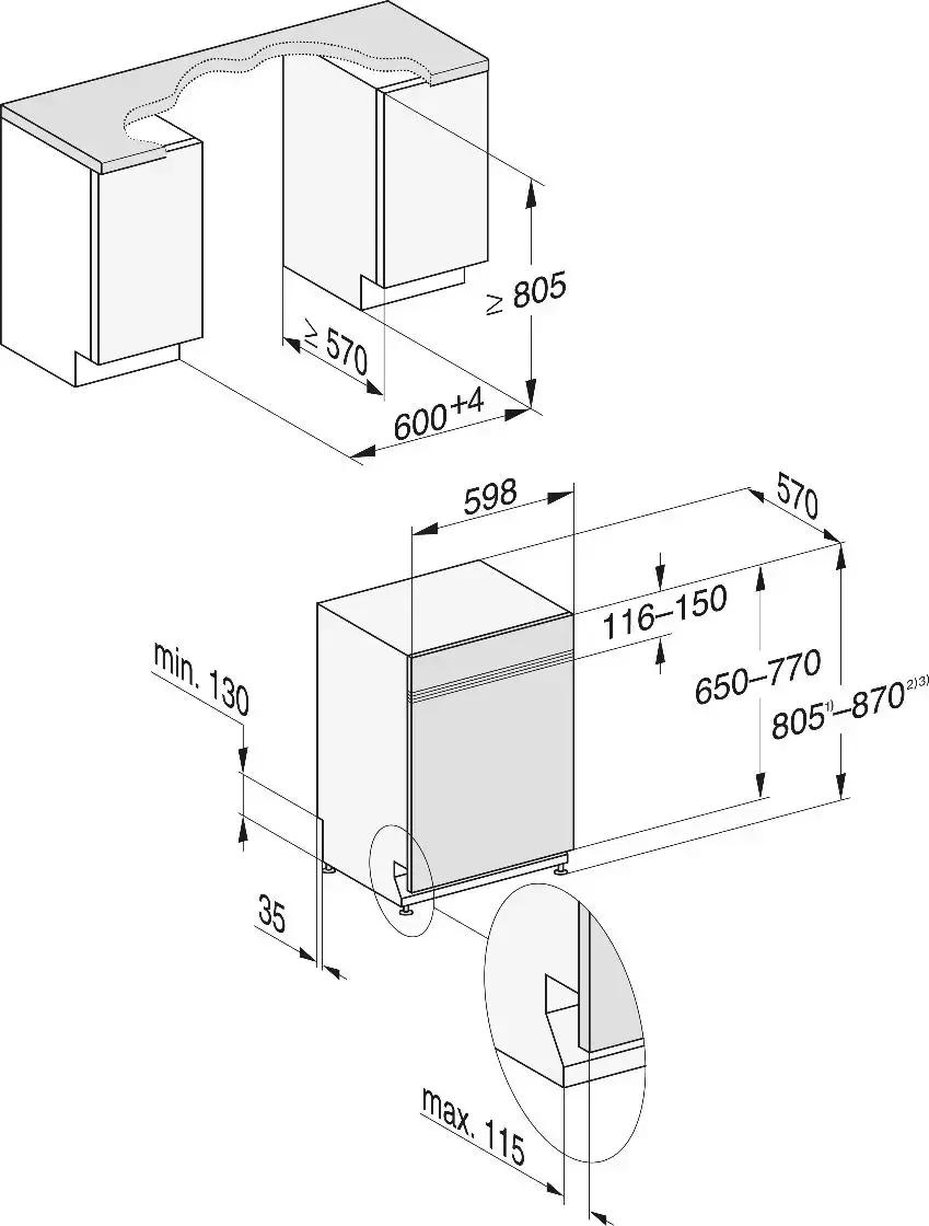Встраиваемая посудомоечная машина Miele G 5410 SCi Active Plus CleanSteel сталь