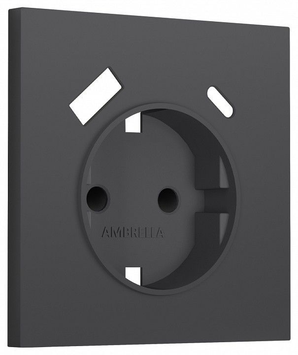 Накладка для розетки с заземлением и со шторками и 2хUSB type A и C Ambrella Volt SIGMA SP9100