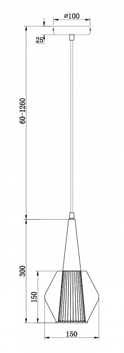 Подвесной светильник Freya Copita FR5133PL-01W