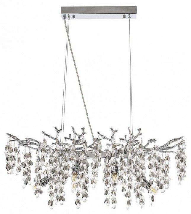 Подвесная люстра Arte Milano Веточка 230210.700.6.E14.H3 CB Clear-Smoky