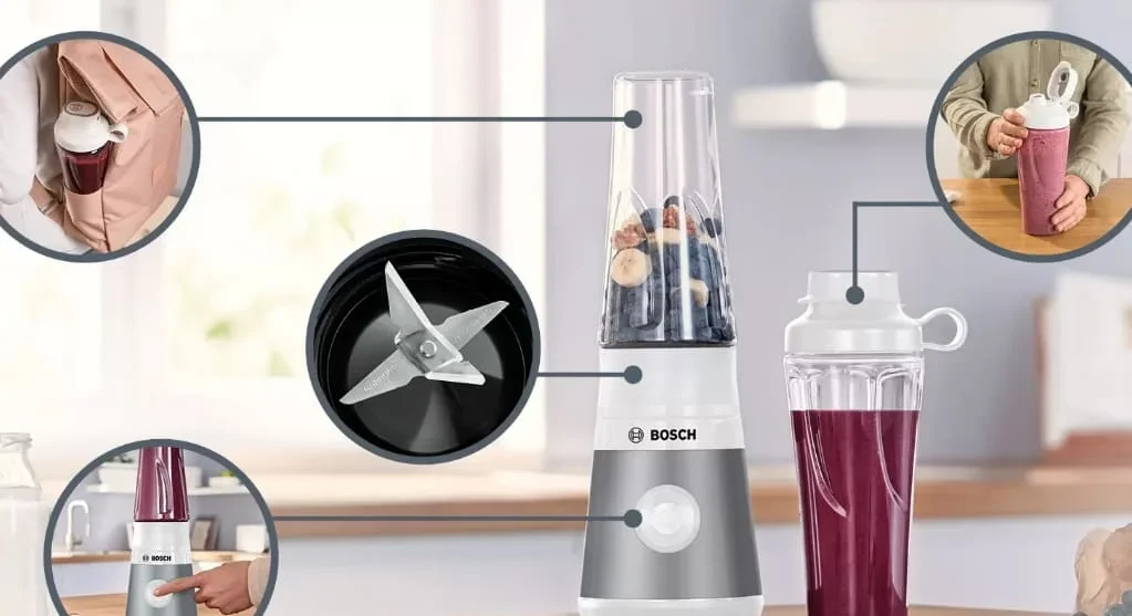 Блендер Bosch MMB2111T нержавеющая сталь