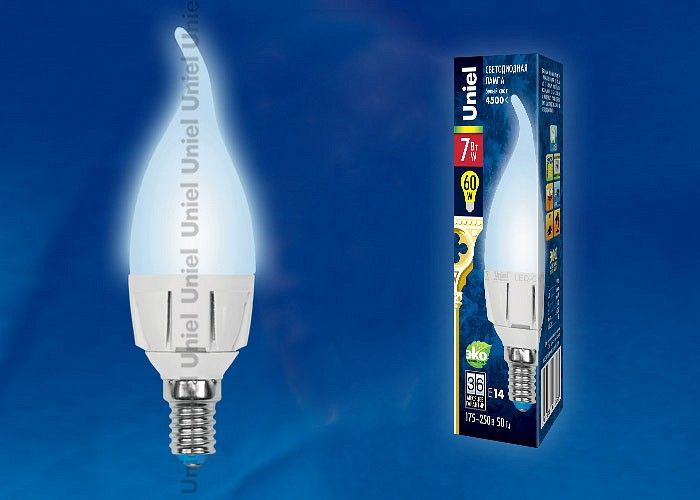 Лампа светодиодная Uniel FR PLP01WH E14 7Вт 4000K UL-00002415