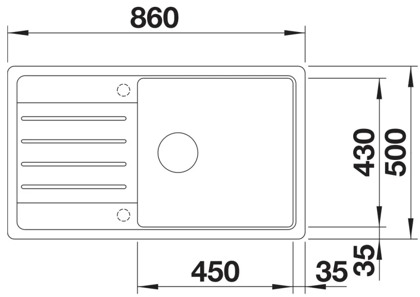 Мойка BLANCO LEGRA XL 6 S Silgranit черный
