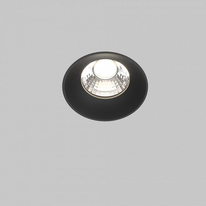 Встраиваемый светильник Maytoni Technical Раунд DL058-12W4K-TRS-B