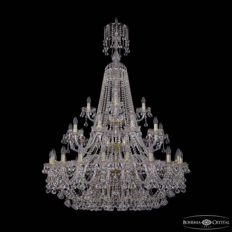 Подвесная люстра Bohemia Ivele Crystal 1409 1409/20+10+5/400/XL-159/3d G
