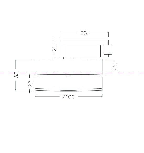 Накладной светильник Maytoni Technical Магия TR006-1-12W3K-B