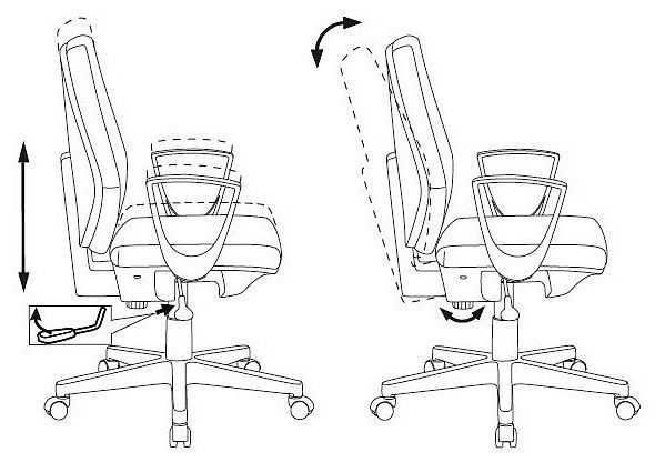 Кресло компьютерное Бюрократ CH-W545 1409523