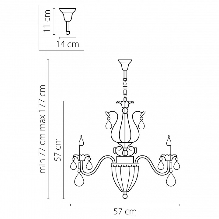 Подвесная люстра Lightstar Schon 790064