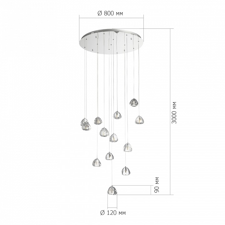 Подвесной светильник ST-Luce Waterfall SL6017.101.13