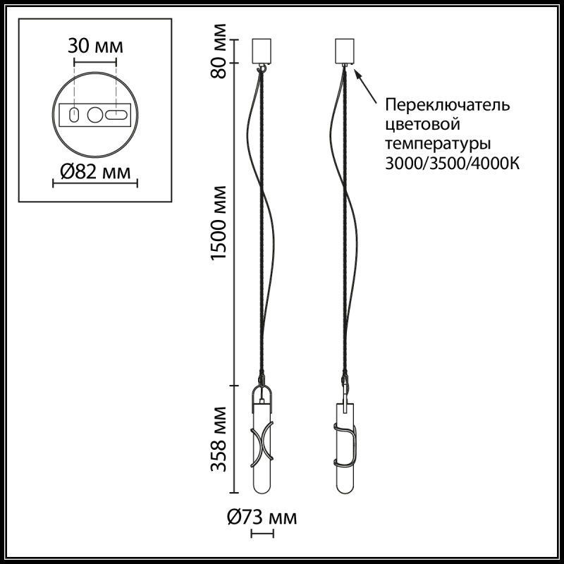 Накладной светильник Newport 3510 3512N/A brass