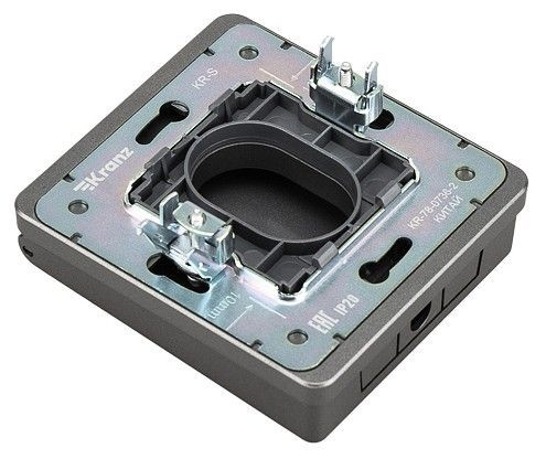 Розетка для вывод кабеля Kranz ROUND KR-78-0736-2