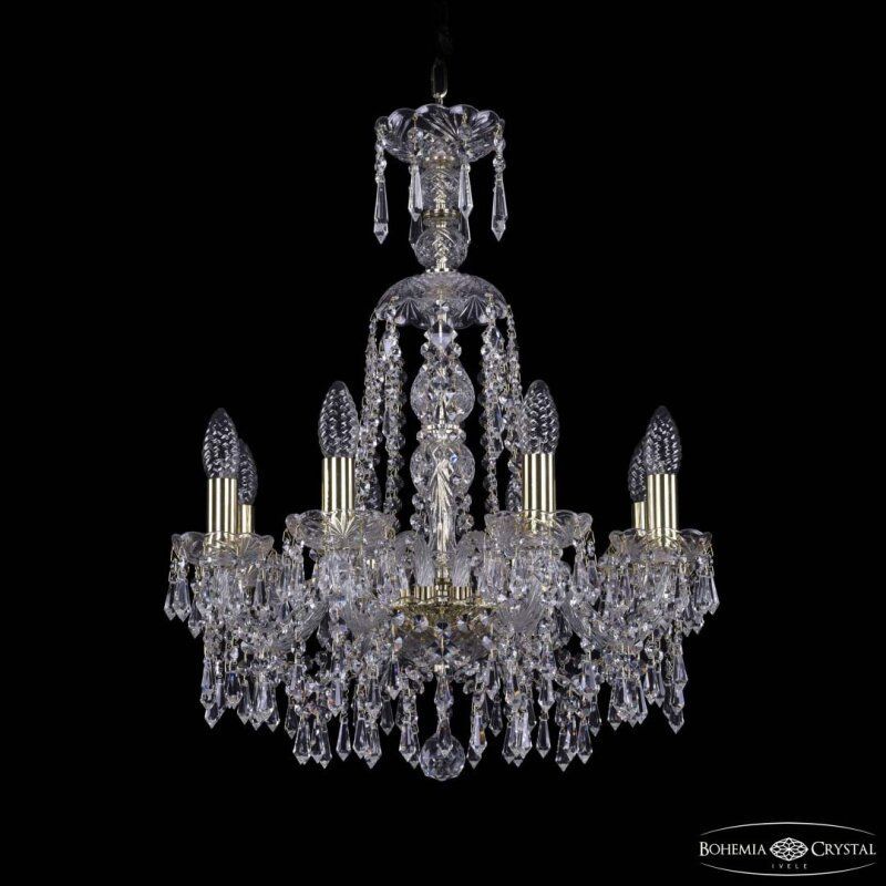 Подвесная люстра Bohemia Ivele Crystal 1403 1403/8/160/XL-60 G