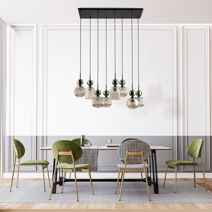 Подвесная люстра TK Lighting Sophia Green Cognac 11151 Sophia Green Cognac