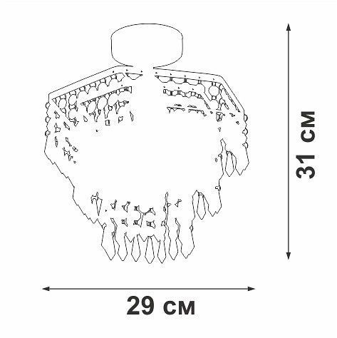 Люстра на штанге Vitaluce V5883 V5883-1/1PL