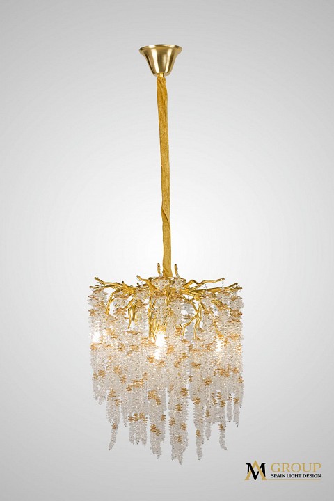 Подвесная люстра AM-Group DIAMAND DIAMAND D400 Gold