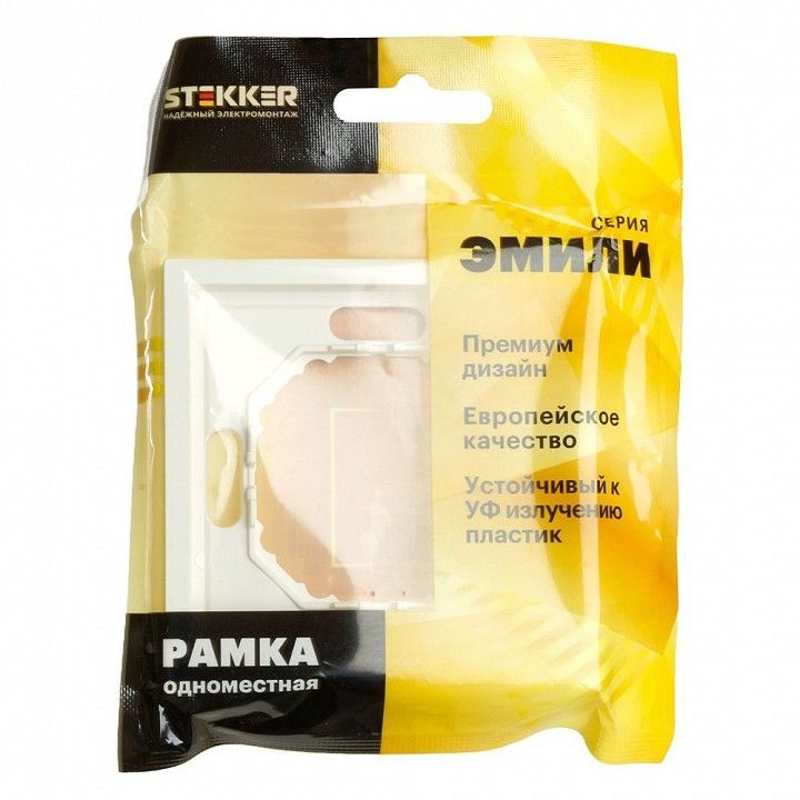 Рамка на 1 пост Stekker Эмили 49884