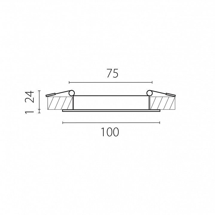 Встраиваемый светильник Lightstar Zocco 223074-XS