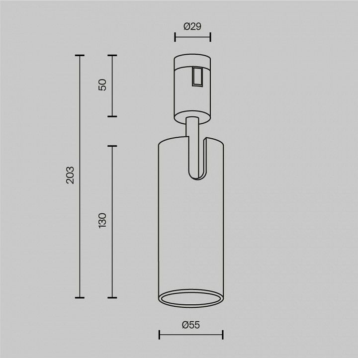 Светильник на штанге Maytoni Technical Фокус TR144-1-12W4K-W-PT