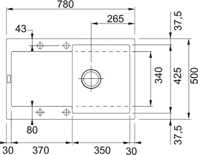 Мойка Franke MRG 611-78 оникс