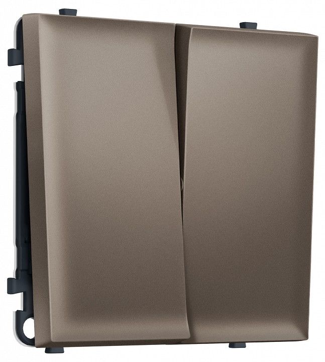 Переключатель перекрестный двухклавишный без рамки Ambrella Volt MS MS633030