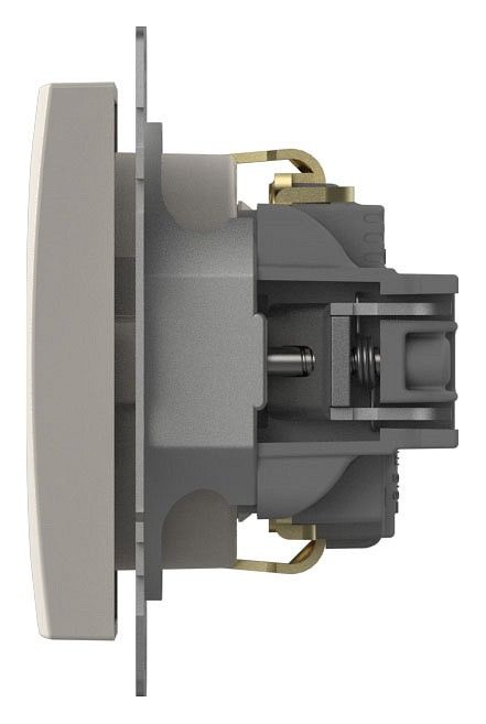 Розетка с заземлением, без рамки Elbi Eleсtriс Zena Vega 609-010200-217