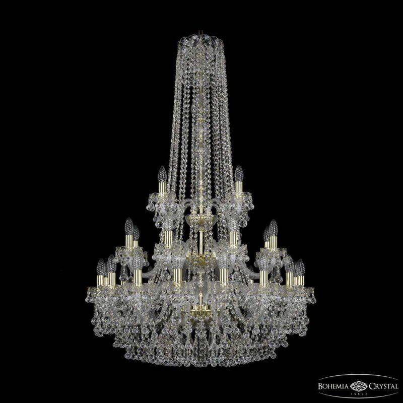 Подвесная люстра Bohemia Ivele Crystal 1409 1409/16+8+4/300/h-130/3d G
