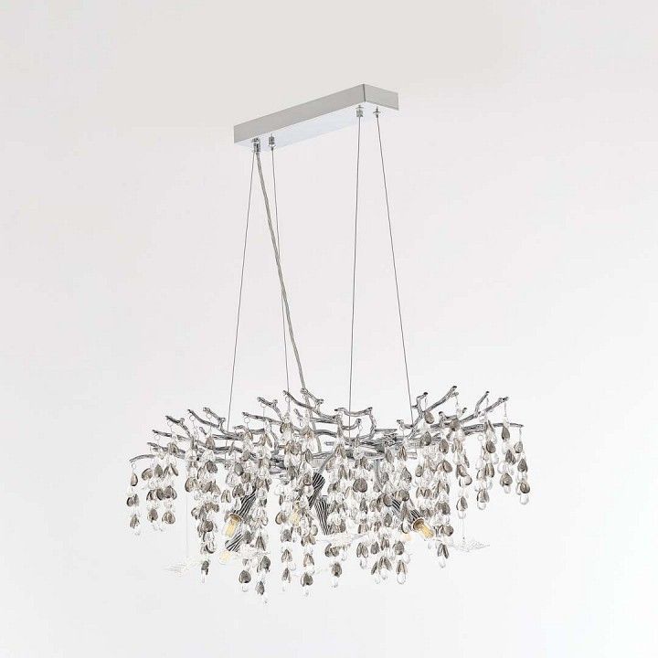 Подвесная люстра Arte Milano Веточка 230210.700.6.E14.H3 CB Clear-Smoky BUT-Clear