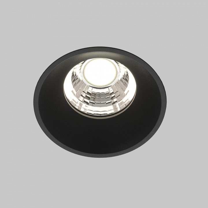Встраиваемый светильник Maytoni Technical Раунд DL058-7W4K-TRS-B