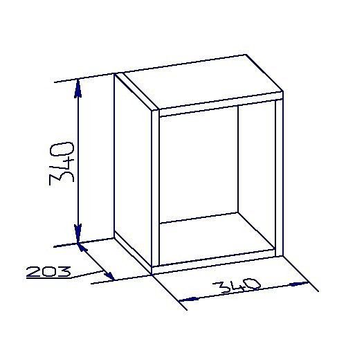 Полка навесная Глазов-Мебель Nature 00-00015631 Полка навесная Глазов-Мебель Nature 00-00015631