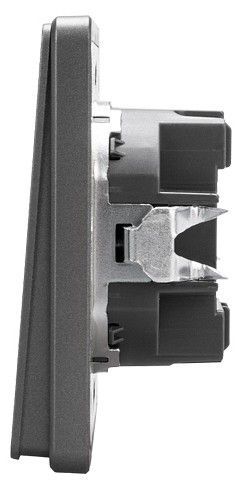 Выключатель двухклавишный без рамки Kranz ROUND KR-78-0706-2