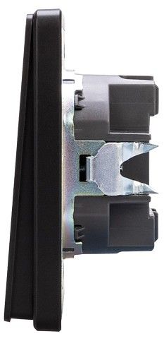 Выключатель двухклавишный с подсветкой без рамки Kranz ROUND KR-78-0714-3
