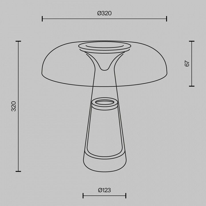 Настольная лампа декоративная Maytoni Артефакт MOD484TL-L8BK