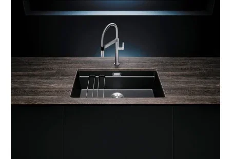 Мойка Blanco Etagon 700-U SILGRANIT® PuraDur® алюметаллик клапан-автомат InFino 525169