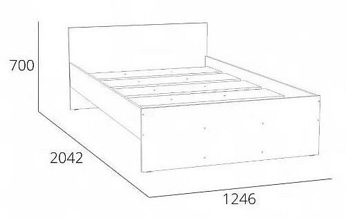 Кровать полутораспальная Сильва Симпл ML876874536