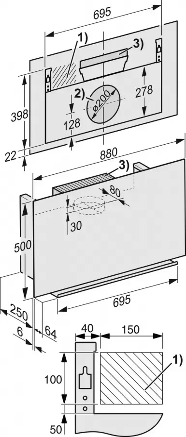 Вытяжка Miele DA 9091 W OBSW
