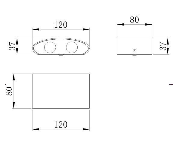 Накладной светильник Maytoni Strato O417WL-L4W3K
