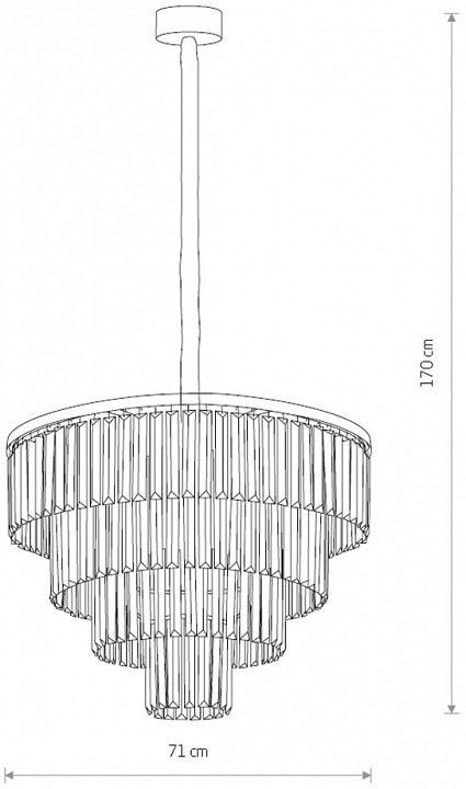 Подвесная люстра Nowodvorski Cristal L 7614