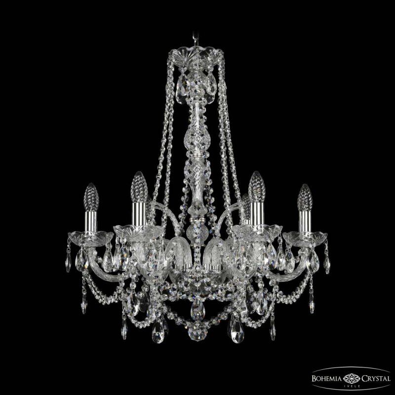 Подвесная люстра Bohemia Ivele Crystal 1411 1411/6/195/h-62 Ni